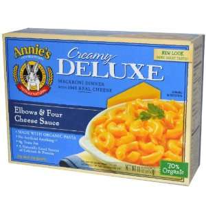 Annies   Organic Deluxe   Elbows & Four Cheese Sauce   10 oz.  