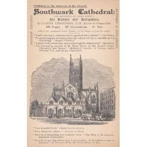 Advertising Postcard for Southwark Cathedral Second Edition Revised 
