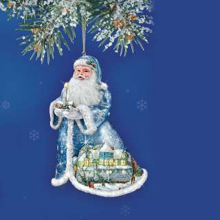Thomas Kinkade Santa Claus Christmas Tree Ornaments: Set One Of Sugar 