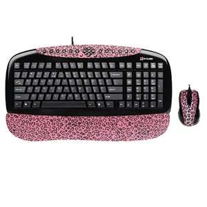  Lux Leopard Pink   Keyboard & Mouse Set: Electronics