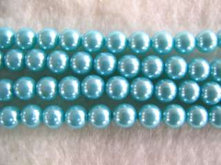 140pcs Glass Pearl craft Loose Beads 6mm BDB  