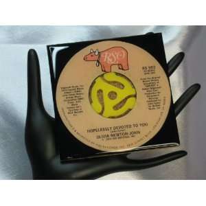  Olivia Newton John 45 rpm Record Drink Coaster 