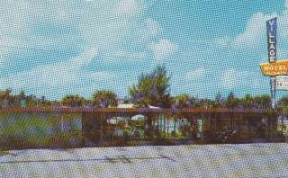 Village Motel Ormond Beach FL 1951 photo postcard  