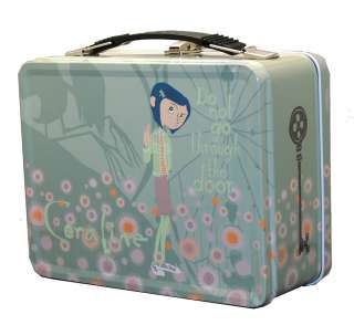 Coraline Neil Gaiman Pastel Flowers Metal Lunchbox With Thermos  