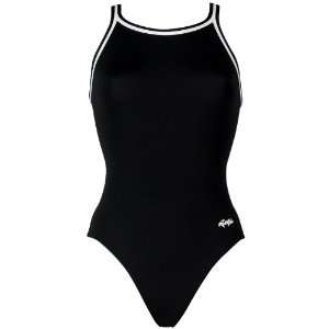   Dolfin Swimwear Chloroban Solid Swimsuit BLACK 36