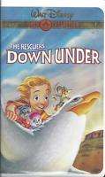 The Rescuers Down Under (VHS) Disney Gold Collection 786936126648 