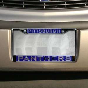  Pittsburgh Panthers Chrome License Plate Frame: Sports 