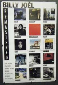   SIDED PROMO POSTER REMASTERED ALBUMS 1998 PIANO MAN THE BRIDGE  