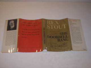 Rex Stout THE DOORBELL RANG 1965 Nero Wolfe HC DJ  