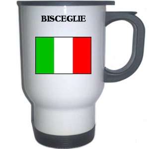  Italy (Italia)   BISCEGLIE White Stainless Steel Mug 