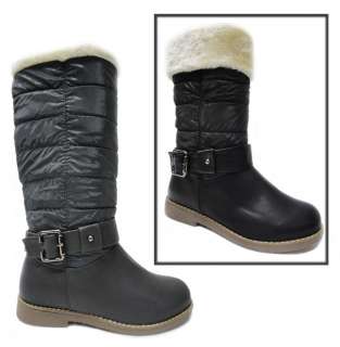 NEW LADIES QUALITY FUR LINE BUCKLE MILITARY BOOTS SHOES UK SIZE 3 4 5 