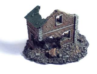 144 Painted Wargame Accessories   Brick building  