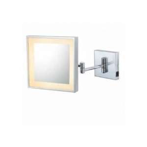   Young, Inc 91073HW Single Sided Square Double Arm Wall Mirror: Beauty