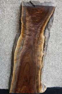   Fiddleback Figured Live Edge Bench Mantel Lumber Slab 1825  