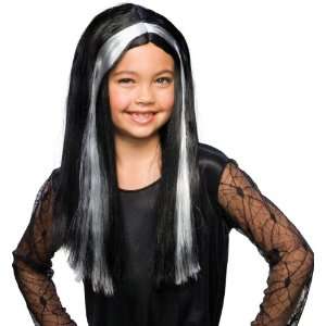  Childs Black with Streaks Witch Wig Costume Accessory 