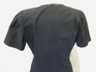 vtg 40s Ladies Black Uniform Gym Dress  