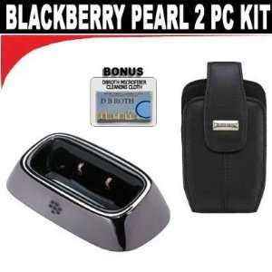  (Rim Lambskin Leather Swivel Holster + Blackberry Pearl Desktop 