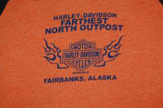 HARLEY DAVIDSON FAIRBANKS ALASKA HD T SHIRT YOUTH 10/12  
