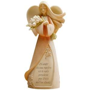   : Foundations MOTHER ANGEL Hispanic Figurine 4016351: Home & Kitchen