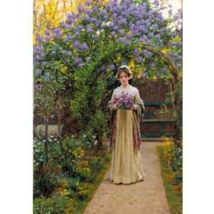   Made Oil Reproduction   Edmund Blair Leighton   24 x 24 inches   Lilac