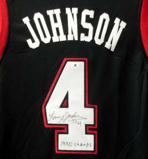   JERSEY UNLV 1990 CHAMPS RARE INSCRIPTION GAI GLOBAL COA   