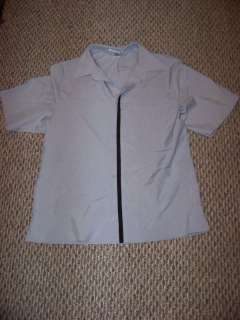 MENS CINTAS GRAY POLY SS WORK SHIRTS SIZE MED  