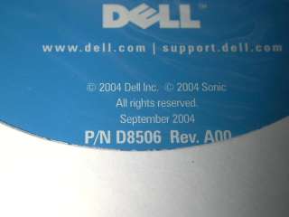 Dell Tools System Software CD p/n# D8506 0W7873  