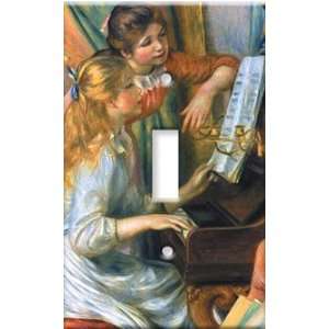   Switch Plate Cover Art Renoir Girls at Piano Music S
