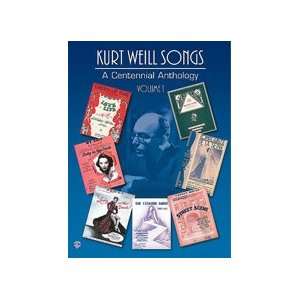  Kurt Weill Songs A Centennial Anthology   Volume 1   P/V 
