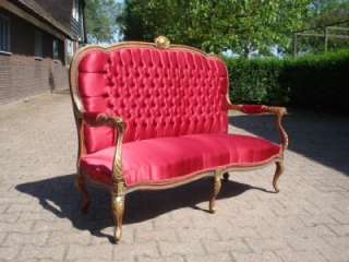   French sofa/marquise Louis XV from the beginning of the 20th century