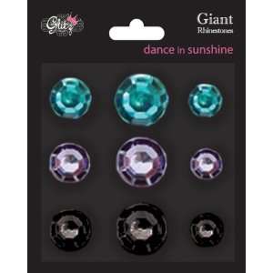  Dance In Sunshine Giant Rhinestones, 9 Pack