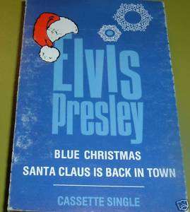 Elvis Presley Blue Christmas Cassette Single 1987 Rare  