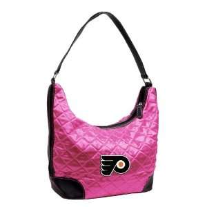  NHL Philadelphia Flyers Pink Quilted Hobo: Sports 