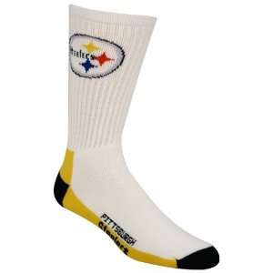 Pittsburgh Steelers White Socks:  Sports & Outdoors