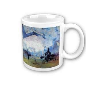  Saint Lazare Station in Paris By Claude Monet Coffee Cup 