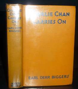   Chan Carries On, 1930 Second Printing, Earl Derr Biggers  