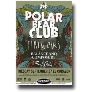  Polar Bear Club Poster   Concert Flyer   El Corazon