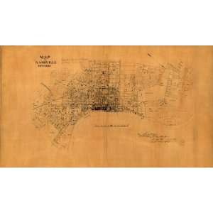    Civil War map: Buildings, Tennessee, Nashville: Home & Kitchen