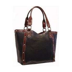  Rina Rich Bolster Handbag   Brown 