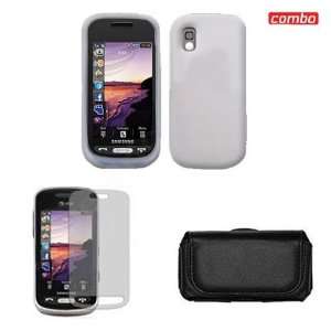  Samsung Solslice A887 Combo Trans. Clear Silicon Skin Case 