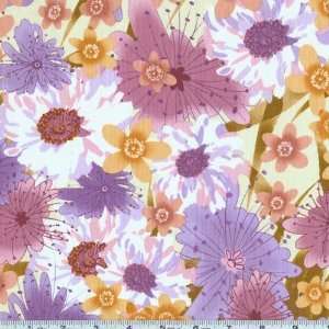  45 Wide Zu Zus Petals Flower Garden Mauve Fabric By The 