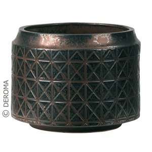  Deroma Borabora Cylinder Planter   Bronze Patio, Lawn 