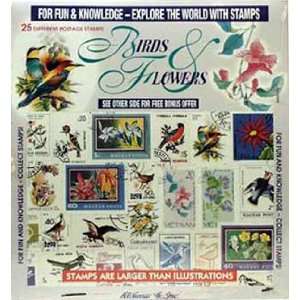   Stamp Collecting Packet   Birds & Flowers Misc. Stamps Toys & Games