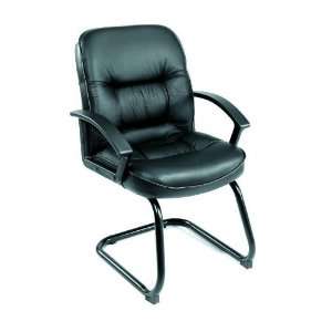  Boss Mid Back Leatherplus Guest Chair: Home & Kitchen
