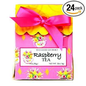 Too Good Gourmet Pink Raspberry Tea In Pink Gift Box, 0.32 Ounce Boxes 