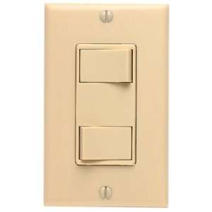 Leviton Decora Ivory DUAL Rocker Light Switch Duplex 1754 I:  