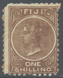 Fiji 1881 1sh Deep Brown Perf 10 (SG 64a) Mint 90Pds  