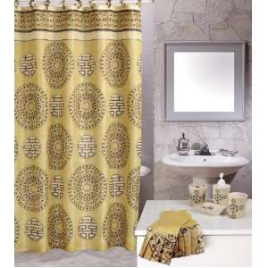  Home Dynamix Total Shower Curtain Bath Set: TB03 Asian 