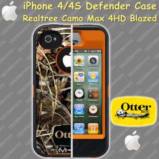   OtterBox Defender Realtree Camo Case fo Apple iPhone 4 S 4S AP Blazed