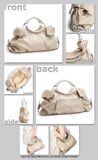   Handbag Hobo Purse Shoulder Black Beige Cream Korean Style Tan  